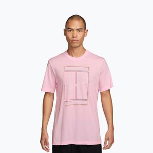 T-shirt uomo Nike Court Heritage pink foam