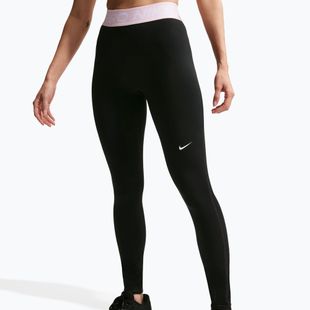 Leggings da donna Nike Pro Mid-Rise Full black/pink foam/white