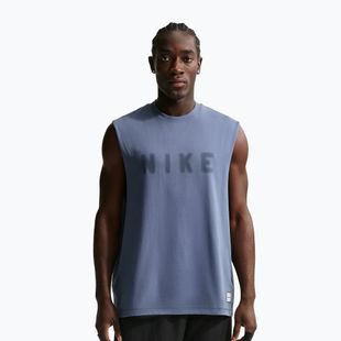 Maglietta da allenamento da uomo Nike Athletic Club Dri-Fit diffused blue/diffused blue