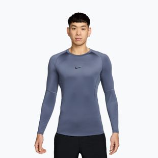 Maglia a maniche lunghe da allenamento uomo Nike Pro Dri-Fit Tight diffused blue/black
