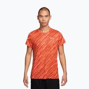Maglia da tennis uomo Nike Court Dri-Fit Victory Print turf orange/white