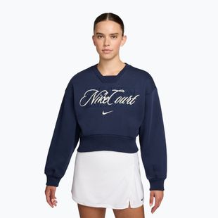 Felpa donna Nike Court Collection French Terry Crew Neck midnight navy/sail