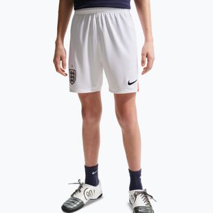 Pantaloncini da calcio per bambini Nike England 2026 Stadium Home white/speed red/obsidian/obsidian