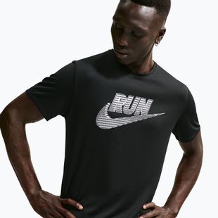 Maglia da running uomo Nike Miler Dri-Fit UV black/white