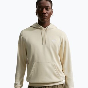 Felpa uomo Nike Club French Terry Pullover Hoodie light khaki/light khaki/white