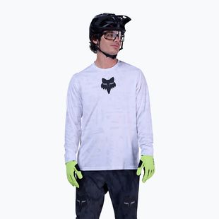 Maniche lunghe ciclismo uomo Fox Racing Ranger Lunar SE bianco