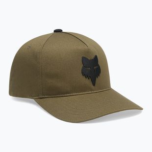 Cappellino con visiera da uomo Fox Racing Fox Head Subframe Snapback olive green