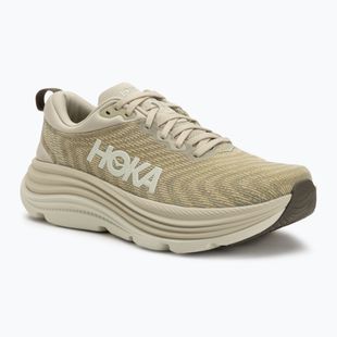 Scarpe da corsa HOKA da uomo Gaviota 5 Fungo ostrica/sale di tartufo