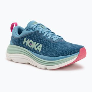 Scarpe da corsa da donna HOKA Gaviota 5 blu alpino/jadeite