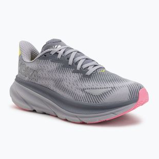 Scarpe da corsa da donna HOKA Clifton 9 GTXgrey skies/foggy green