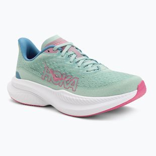 Scarpe da corsa da donna HOKA Mach 6 jadeite/blu alpino