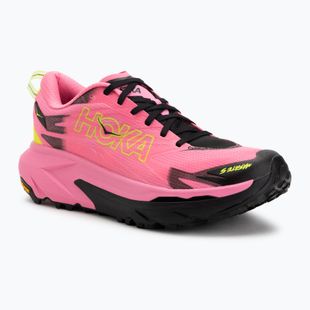 Scarpe da corsa da uomo HOKA Mafate 5 rosa neon/nero