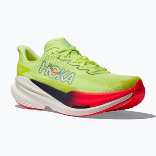 Scarpe da corsa uomo Hoka Mach X 3 neon yuzu/squid ink