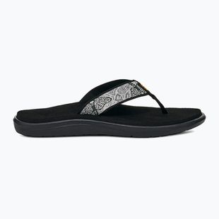 Infradito da donna Teva Voya enchanted forest black/white