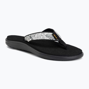 Infradito da donna Teva Voya enchanted forest black/white