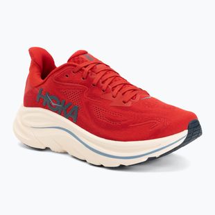 Scarpe da corsa uomo Hoka Clifton 10 vermillion/varsity navy
