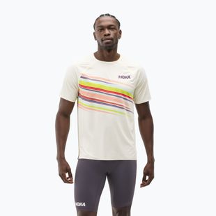 Maglietta da running da uomo HOKA Race Day alabaster flare