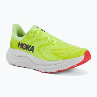 Scarpe da corsa da uomo HOKA Arahi 8 Wide neon yuzu/neon flame