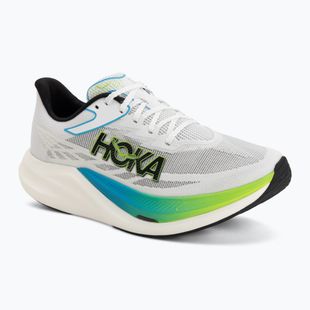 Scarpe da corsa HOKA Rocket X 3 frost/electric lime