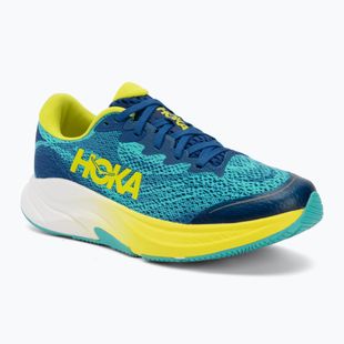 Scarpe da corsa per bambini HOKA Rincon 4 electric aqua/neon hoka citrus