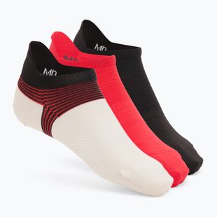 Calze da uomo Under Armour Dry Run Lite No Show 3 paia stone/racer red/reflective