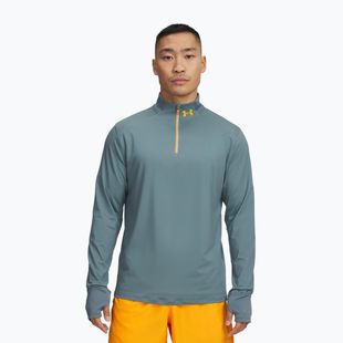 Maglia a maniche lunghe da running uomo Under Armour Launch Pro 1/4 Zip jasper blue/reflective