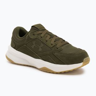 Scarpe da allenamento da uomo Under Armour Edge Suede expedition green/summit white/expedition green