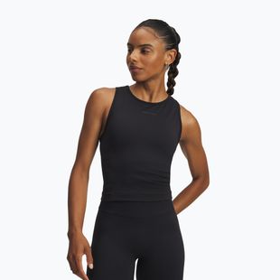 Maglietta da allenamento donna Under Armour Project Rock Seamless nero/antracite