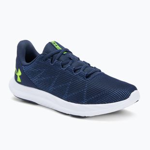 Scarpe da corsa da uomo Under Armour Charged Speed Swift washed navy/black/high vis yellow