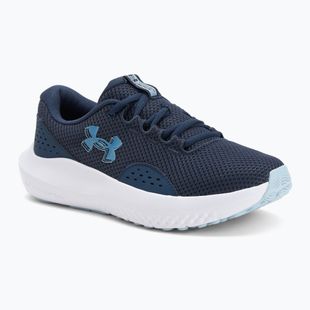 Scarpe da corsa da donna Under Armour Charged Surge 4 washed navy/blue calm/metallic blue calm