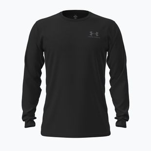 Longsleeve da uomo Under Armour Sportstyle Left Chest LS black/pitch gray