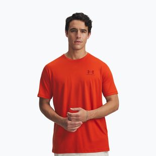 Maglietta da uomo Under Armour Sportstyle Left Chest surplus orange/cinna red