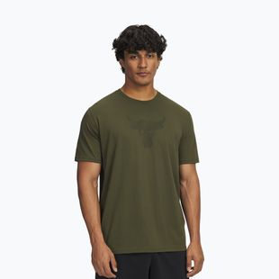 Maglietta da allenamento uomo Under Armour Project Rock Payoff Graphic verde spedizione/nero