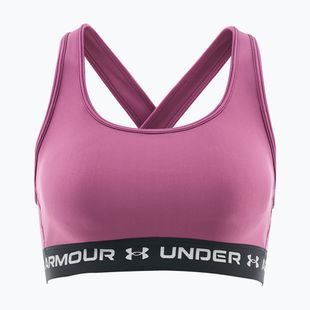 Reggiseno sportivo Under Armour Crossback Mid fuchsia dusk/black/white