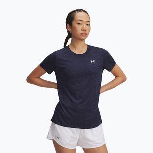 Maglietta da allenamento donna Under Armour Tech Twist midnight navy/white