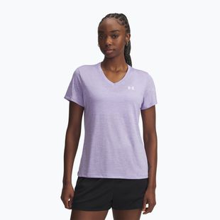Maglietta da allenamento donna Under Armour Tech V-Twist trasparente/bianco