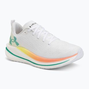 Scarpe da running da donna Under Armour Velociti SPD white/orange bloc/metallic silver