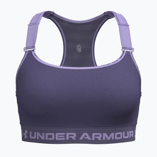 Reggiseno sportivo Under Armour HeatGear High purple luxe/purple crest