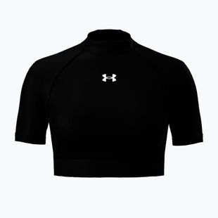 Maglia da allenamento donna Under Armour HeatGear Crop Mock Ultimate Black/White