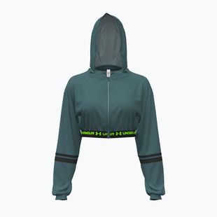 Felpa donna Under Armour HeatGear Mesh FZ rack green/hyper green
