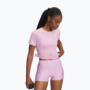 Maglia da allenamento donna Under Armour Tech Twist pink dawn/white