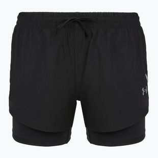Pantaloncini da running da donna Under Armour Velociti Pro 4" 2N1 ultimate black/ultimate black/ultimate black