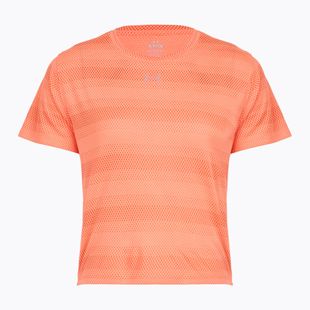 Maglietta da running da donna Under Armour Velociti electric tangerine/black/green mode