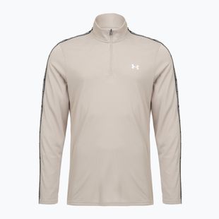 Felpa da uomo Under Armour Tech Taping 1/2 Zip timberwolf taupe/black/white