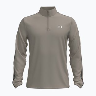 Felpa da uomo Under Armour Tech Taping 1/2 Zip timberwolf taupe/black/white