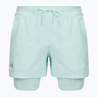 Pantaloncini da running da uomo Under Armour Launch 5" 2IN1 refresh mint/castlerock