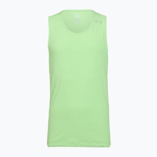 Maglietta da corsa da uomo Under Armour Velociti Pro Singlet lumos lime/white
