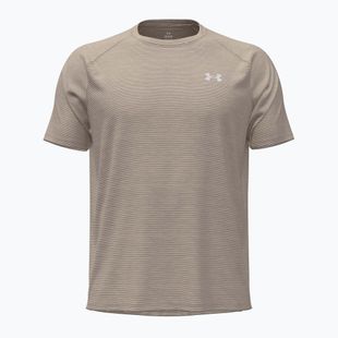 T-shirt da allenamento uomo Under Armour Tech Textured timberwolf taupe/white