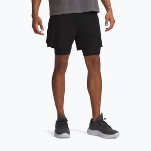 Pantaloncini da allenamento uomo Under Armour Vanish Elite 2IN1 Shorts ultimate black/ultimate black/ultimate black