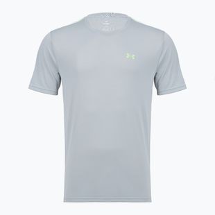T-shirt da allenamento uomo Under Armour Tech Taping mod gray/black/lumos lime